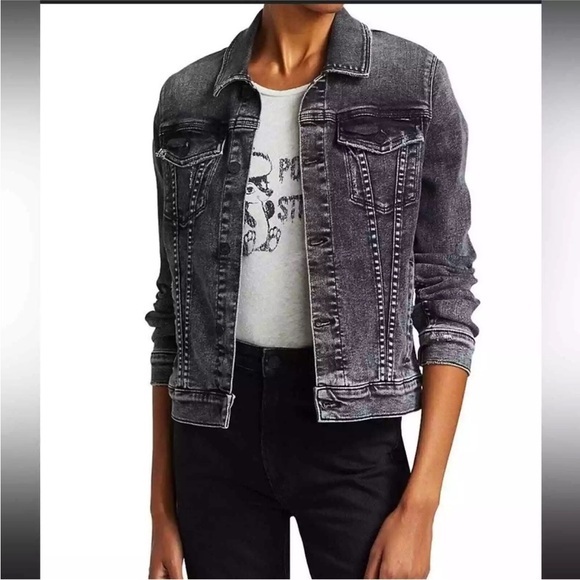 MOTHER The Pocket Bruiser Denim Jacket in Train Stops Medium - Picture 2 of 9